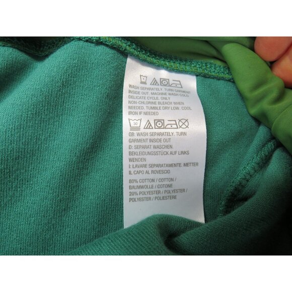 Quacker Factory Pants Womens Large Green Velour Pull On Straight Leg Pockets - Picture 5 of 8